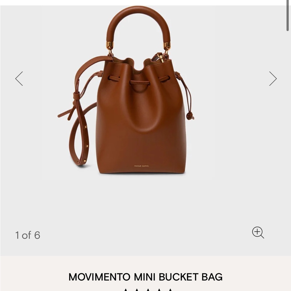 Mansur Gavriel Movimento Mini Bucket Bag NWT